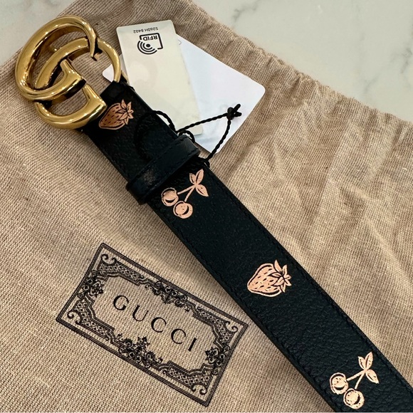 Gucci GG Logo Belt Cherry - Picture 3 of 7